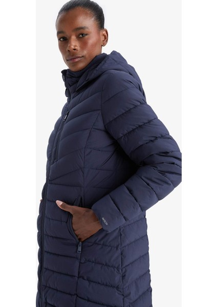 Su İtici Regular Fit Kapüşonlu Şişme Parka Mont C6035AX25WN