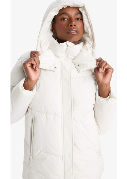 Su İtici Regular Fit Yarım Polar Astarlı Kapüşonlu Fermuarlı Kışlık Mont A1553AX25WN