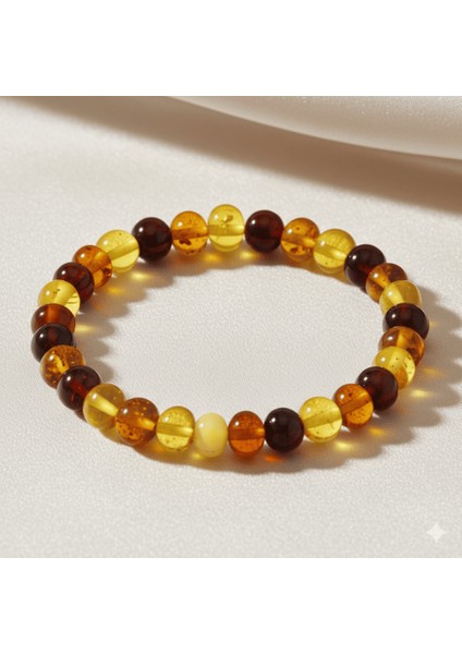 Süzme Multicolor Renk Natural Form Doğal Damla Kehribar Erkek Bileklik indirimleri