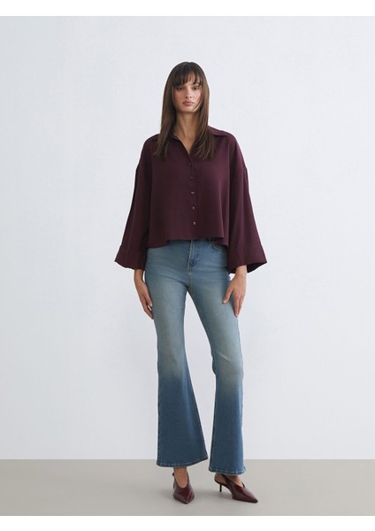 Yeni Sezon Mars Flare Kadın Jean Pantolon