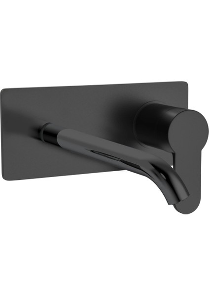 | Valtemo Teos Duvardan Gömme Siyah Ankastre Lavabo Bataryası fiyatları