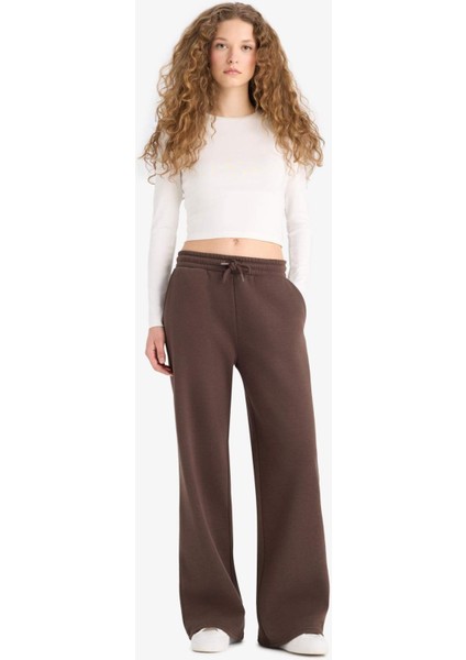 Straight Fit Beli Bağcıklı Cepli Düz Paça Eşofman Altı A0954AX25WN