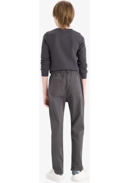 Erkek Çocuk Düz Paça Gabardin Okul Pantolonu U3254A625AU