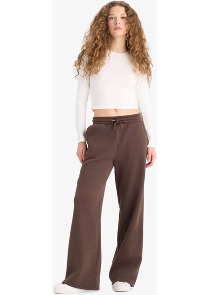 Straight Fit Beli Bağcıklı Cepli Düz Paça Eşofman Altı A0954AX25WN