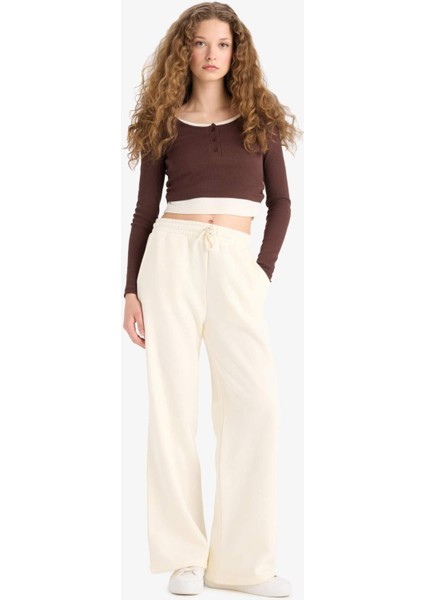 Straight Fit Beli Bağcıklı Cepli Düz Paça Eşofman Altı A0954AX25WN