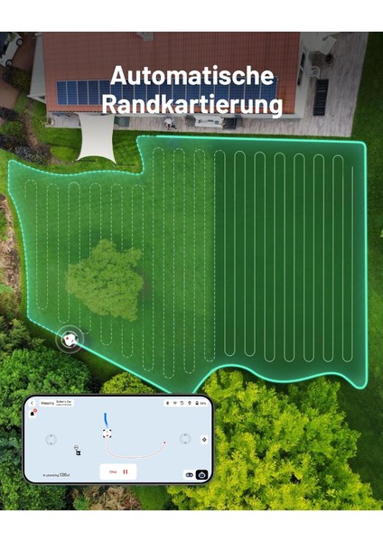 Mammotion Luba 2 Awd 3000X – Kablosuz Sınır Taşı Gerektirmeyen 4x4 Çim Biçme Robotu | 5000㎡ Kapasite – Ultrasense Aı Vision – 80% Eğim – 4g Modül