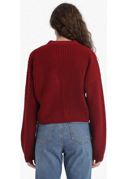 Regular Fit V Yaka Düğmeli Triko Hırka U2052AZ25WN