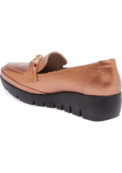 Bakır Hakiki Rugan Deri Kadın Casual Ayakkabı - K23S1AY66842-U0I
