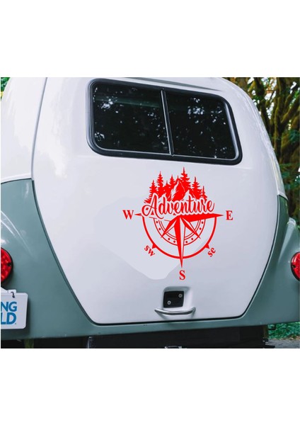 Pusula ve Macera Sticker - Adventure 4x4 Off Road Pickup Sticker - Araba Oto Karavan Sticker 00302 fiyatları