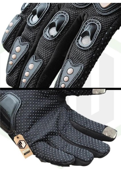 Unisex Siyah Mpro Korumalı Motosiklet Eldiveni Dokunmatikli Xl Beden modelleri