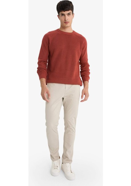 Standart Fit Bisiklet Yaka Triko Kazak A8458AX25WN