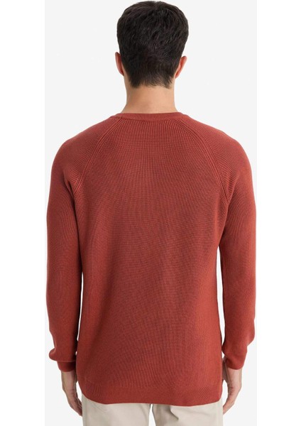 Standart Fit Bisiklet Yaka Triko Kazak A8458AX25WN