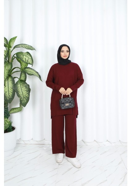 Saç Örgülü Triko Takım