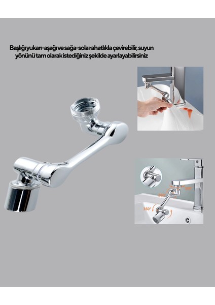 Döner Musluk Başlığı Çok Açılı Robotik Kol Su Tasarruflu fiyatları