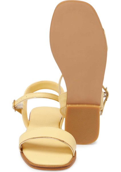 Sarı Vegan Kadın Sandalet - K24Y1SN67091-R87