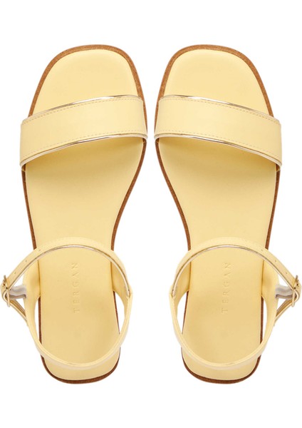 Sarı Vegan Kadın Sandalet - K24Y1SN67091-R87