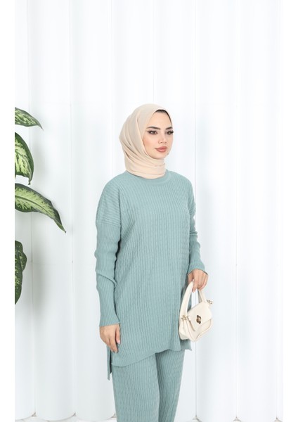 Saç Örgülü Triko Takım modelleri