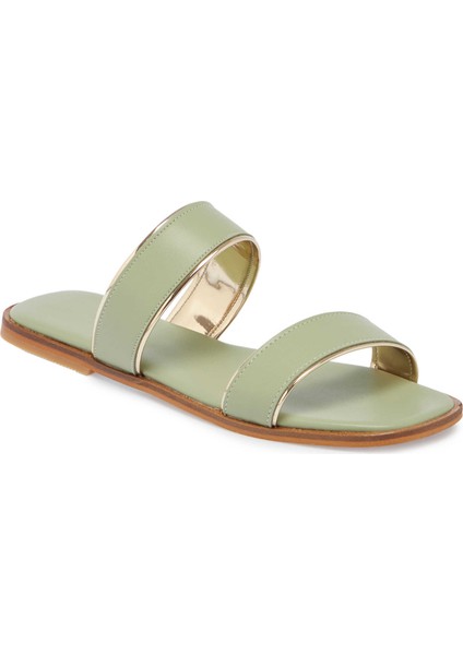 Yeşil Vegan Kadın Terlik - K24Y1TR67090-T3T