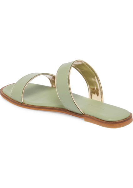 Yeşil Vegan Kadın Terlik - K24Y1TR67090-T3T