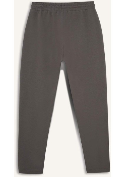 Fit Slim Fit Dar Kesim Fermuarlı Standart Paça Jogger Eşofman Altı