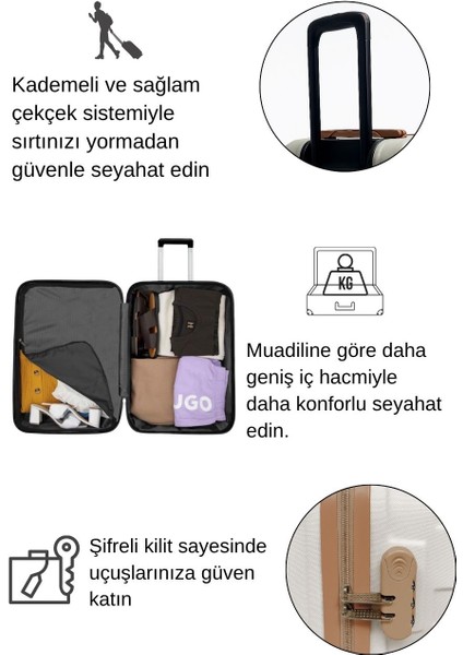 Kabin Boy Valiz 4x2 Teker Vizon-Taba 1167 fiyatları