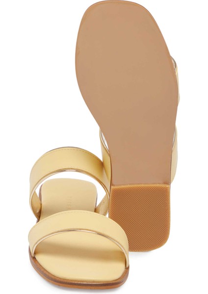 Sarı Vegan Kadın Terlik - K24Y1TR67090-R87