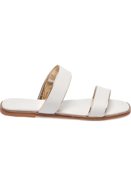 Beyaz Vegan Kadın Terlik - K24Y1TR67090-Q3Y
