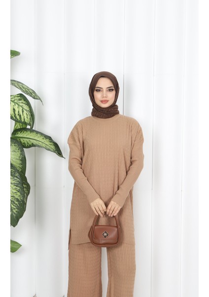 Saç Örgülü Triko Takım modelleri