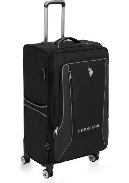 2'li Valiz Seti Büyük ve Kabin Boy Lüx Kumaş Valiz Siyah 24020 fiyatları