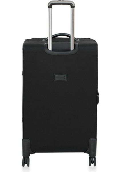 2'li Valiz Seti Büyük ve Kabin Boy Lüx Kumaş Valiz Siyah 24020 indirimleri