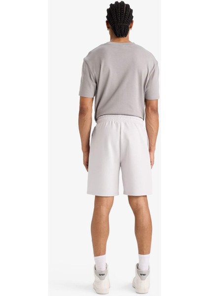 NBA Los Angeles Lakers Standart Fit Kısa Paça Skuba Dalgıç Kumaş Şort E8770AX25AU