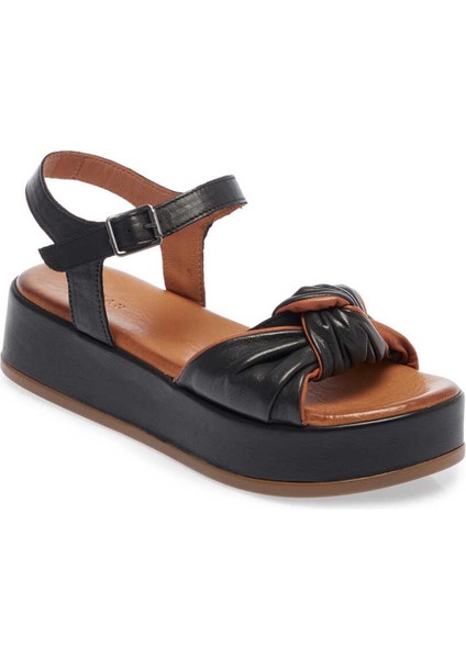 Siyah Hakiki Deri Kadın Sandalet - K24Y1SN67112-A23