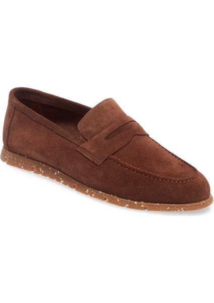 Taba Hakiki Süet Deri Erkek Loafer - E24I1AY56588-K59