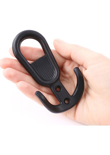 Yunus Siyah Askı Askılık Duvar Vidalı Çanta Elbise Asma Portmanto Vestiyer Banyo Mutfak Askısı indirimleri