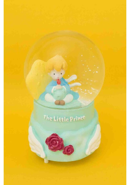 Dekoratif Nostalji Cam Kar Küresi Işıklı ve Müzikli