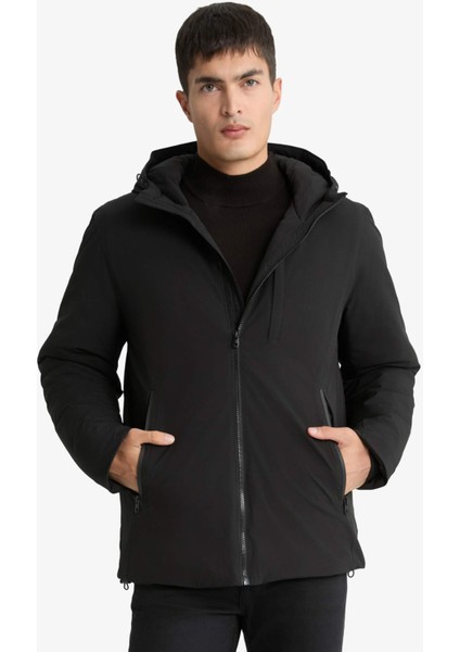 Su İtici Regular Fit Kapüşonlu Fermuarlı Cepli Mont A2620AX25WN