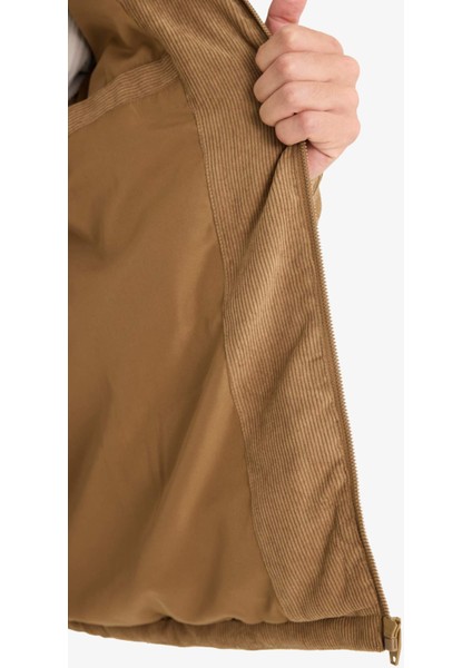 Regular Fit Dik Yaka Fermuarlı İç Cepli Mont E9246AX25WN