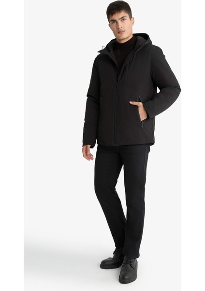 Su İtici Regular Fit Kapüşonlu Fermuarlı Cepli Mont A2620AX25WN
