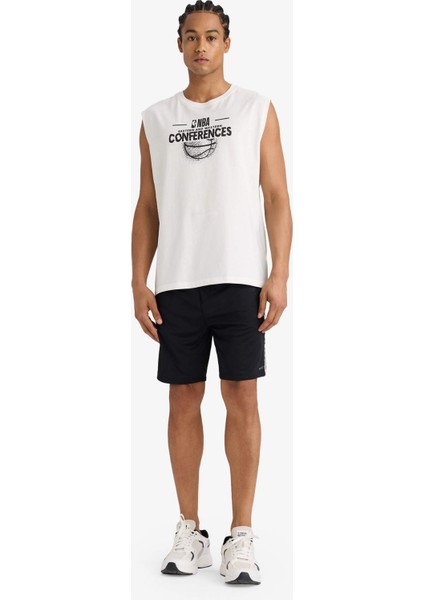 Fit Standart Fit Sporcu Kısa Paça Cepli Şort