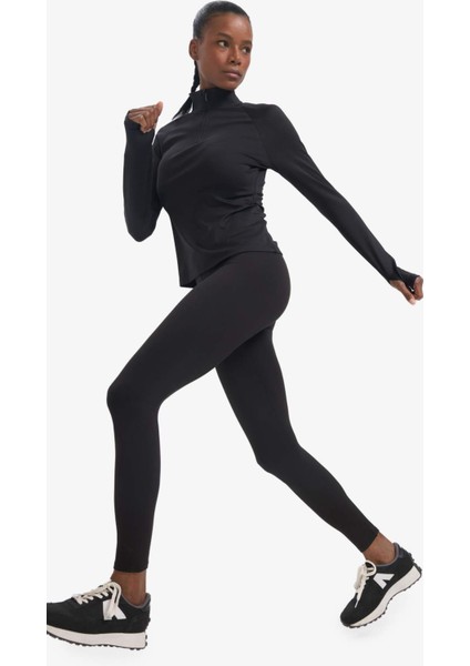 Toparlayıcı Yüksek Bel İçi Yumuşak Tüylü Beli Saran Basic Düz Sporcu Tayt W8206AZ25AU