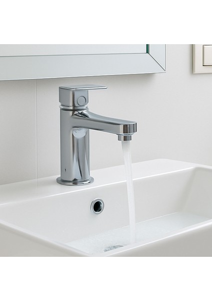 Krom Lavabo Bataryası Paslanmaz Gövde Tek Kollu Sıcak Soğuk Su Ayarlı Şık Modern Musluk modelleri