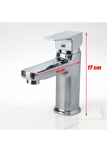 Krom Lavabo Bataryası Paslanmaz Gövde Tek Kollu Sıcak Soğuk Su Ayarlı Şık Modern Musluk fırsatları