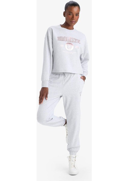 Fit NBA Brooklyn Nets Standart Fit Cepli Sporcu Jogger Eşofman Altı