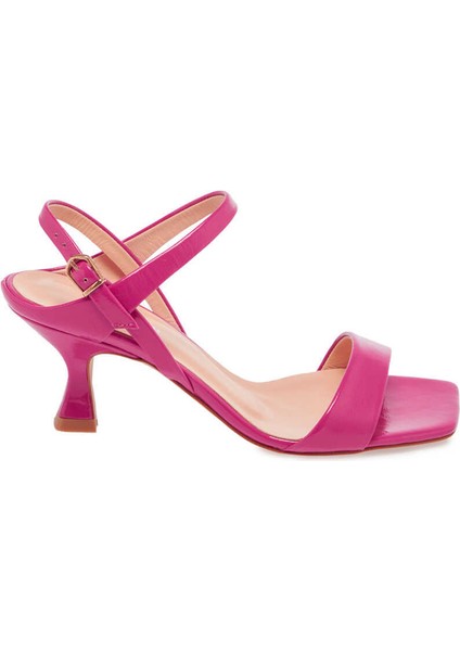Pembe Hakiki Rugan Deri Kadın Abiye Ayakkabı - K24Y1AY67176-T6U
