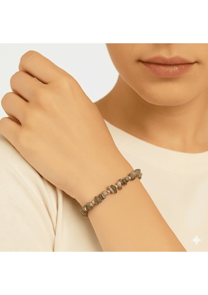 Metal Zincirli Natural Kesim Yosun Akik Doğaltaş Kadın Bileklik modelleri