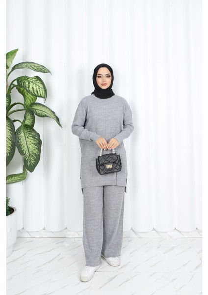 Saç Örgülü Triko Takım