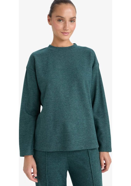 Relax Fit Bisiklet Yaka Sweatshirt F1013AX25AU