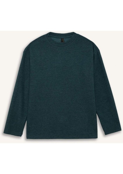 Relax Fit Bisiklet Yaka Sweatshirt F1013AX25AU