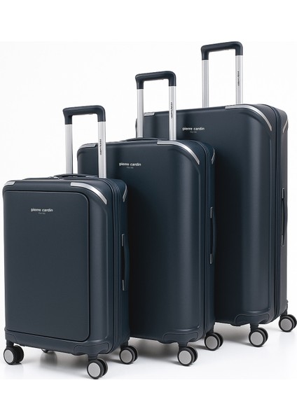 3'lü Set %100 Polipropilen Valiz Lacivert 04PC7090