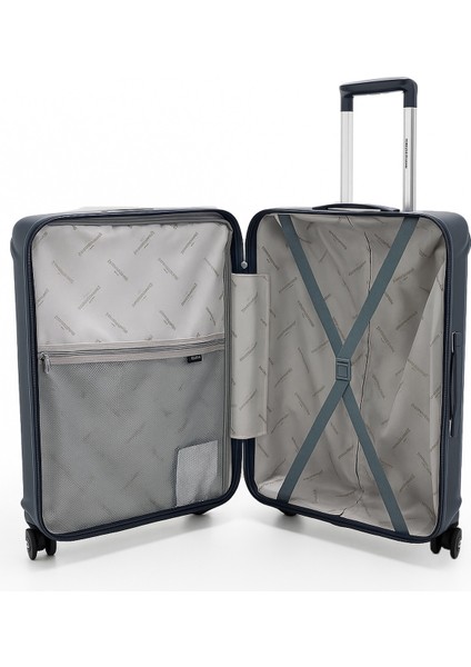 3'lü Set %100 Polipropilen Valiz Lacivert 04PC7090